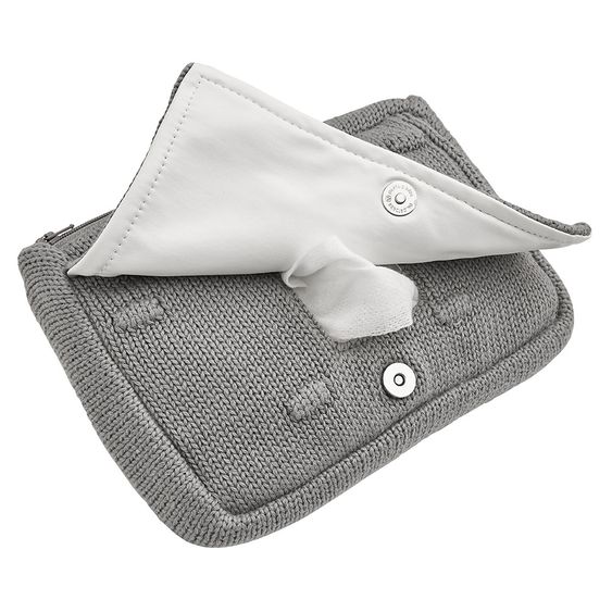 Meyco Feuchttücher-Tasche - Knots - Grau