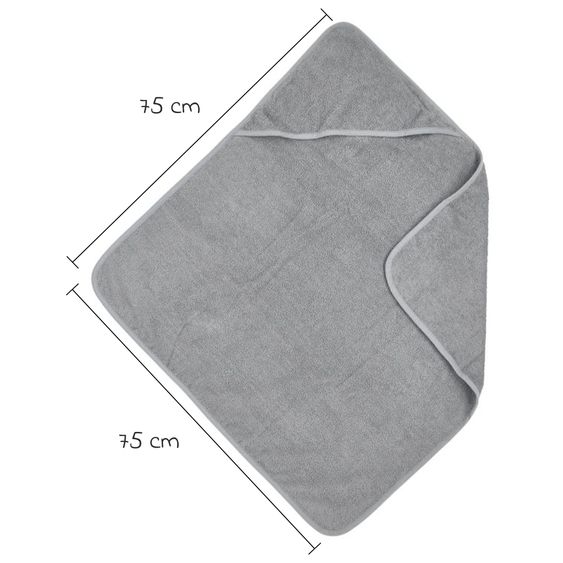 Meyco Accappatoio con cappuccio 75 x 75 cm - Grigio