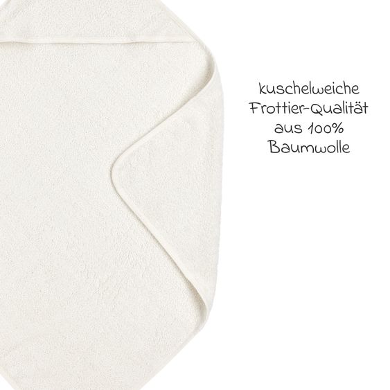 Meyco Accappatoio con cappuccio 75 x 75 cm - Offwhite