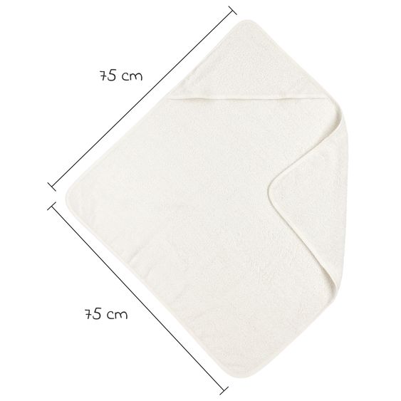 Meyco Accappatoio con cappuccio 75 x 75 cm - Offwhite