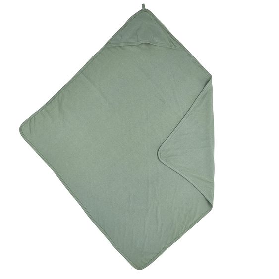 Meyco Kapuzenbadetuch 80 x 80 cm - Basic Jersey - Forest Green