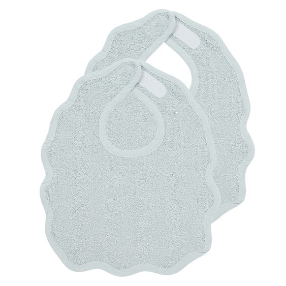 Meyco Bavaglini a strappo 2 pezzi Spugna 25 x 34 cm - Wavy - Grigio Blu