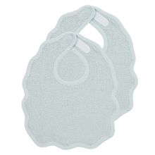 Bavaglini a strappo 2 pezzi Spugna 25 x 34 cm - Wavy - Grigio Blu