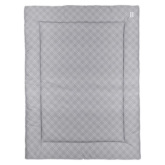 Meyco Krabbeldecke 80 x 100 cm - Double Diamond - Grey