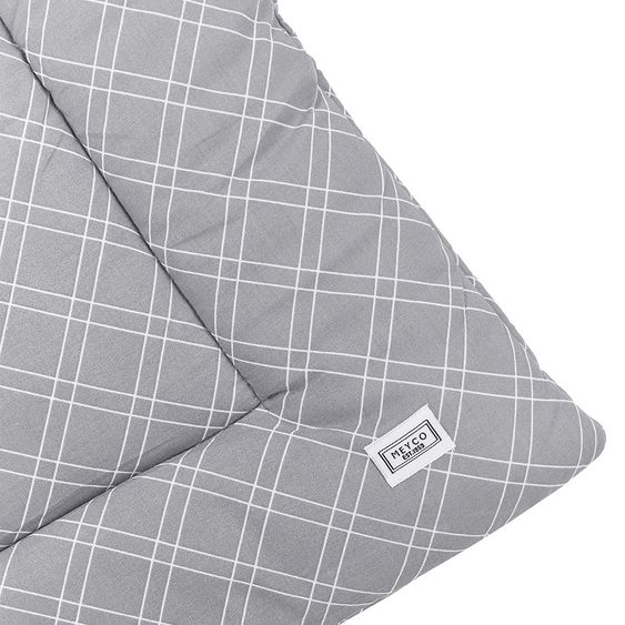 Meyco Krabbeldecke 80 x 100 cm - Double Diamond - Grey
