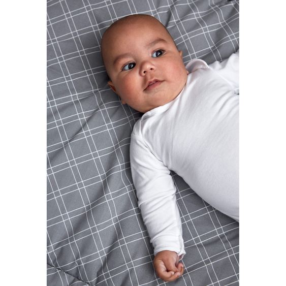 Meyco Krabbeldecke 80 x 100 cm - Double Diamond - Grey