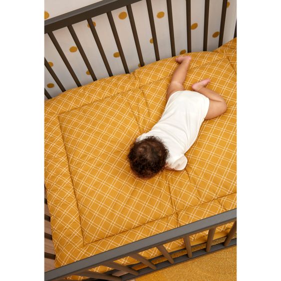 Meyco Krabbeldecke 80 x 100 cm - Double Diamond - Honey Gold