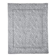 Coperta e cuscino per bambini 80 x 100 cm - Zebra - Grigio