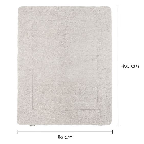 Meyco Krabbeldecke / Laufgittereinlage Teddy 80 x 100 cm - Greige