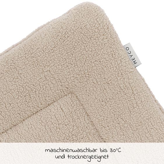 Meyco Krabbeldecke / Laufgittereinlage Teddy 80 x 100 cm - Sand