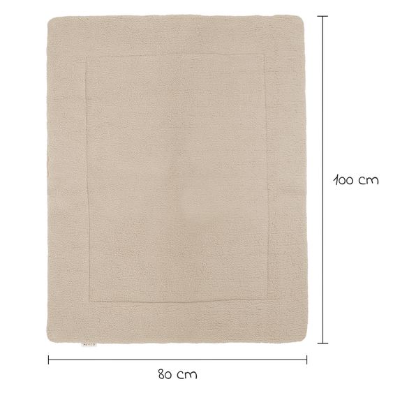 Meyco Krabbeldecke / Laufgittereinlage Teddy 80 x 100 cm - Sand
