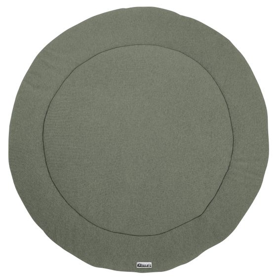 Meyco Krabbeldecke / Spielteppich / Bodenkissen Rund - Forest Green