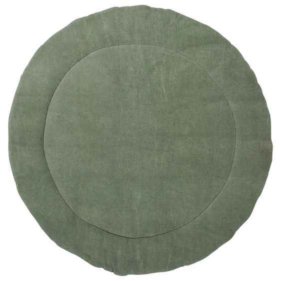 Meyco Krabbeldecke / Spielteppich / Bodenkissen Rund - Forest Green