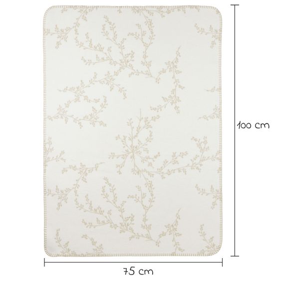 Meyco Cuddly blanket 75 x 100 cm - Branches - Sand