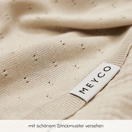 Meyco Kuscheldecke Bambus 75 x 100 cm - Ajour - Soft Sand