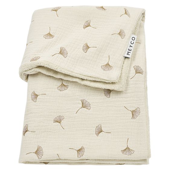 Meyco Cuddly blanket muslin 75x100 cm - Gingko - Soft Sand