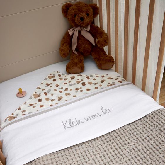 Meyco Kuscheldecke Teddy 75 x 100 cm - Waffel - Greige