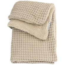 Coperta Teddy 75 x 100 cm - Waffle - Sabbia