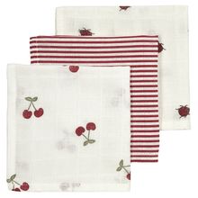 Mulltuch / Waschtuch / Spucktuch 3er Pack Musselin 30 x 30 cm - Girly Garden