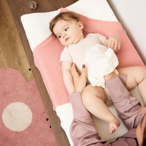 Meyco Set 6 Panni Mussola / Asciugamano / Bavaglino Mussola 30 x 30 cm - Bianco