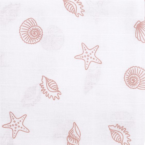 Meyco Mullwindel / Mulltuch / Pucktuch - Swaddle - 3er Pack 70 x 70 cm - Shells Lilac