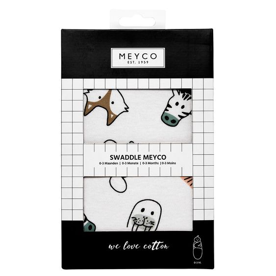 Meyco Pucksack - Animals - size 0 - 3 months