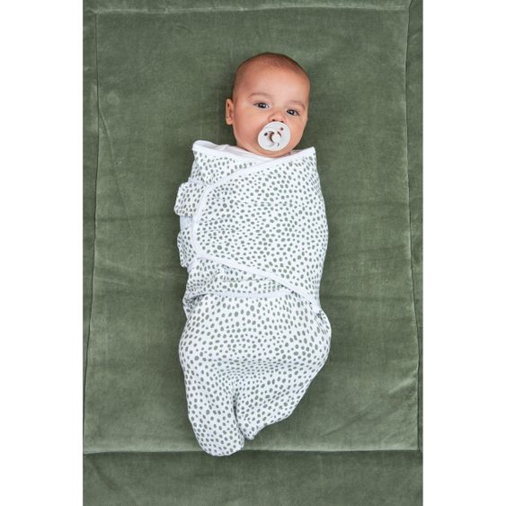Meyco Pucksack - Cheetah - Forest Green - Gr. 0 - 3 Monate