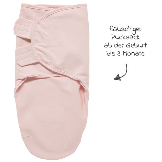 Meyco Pucksack - Light Pink - Gr. 0-3 Monate