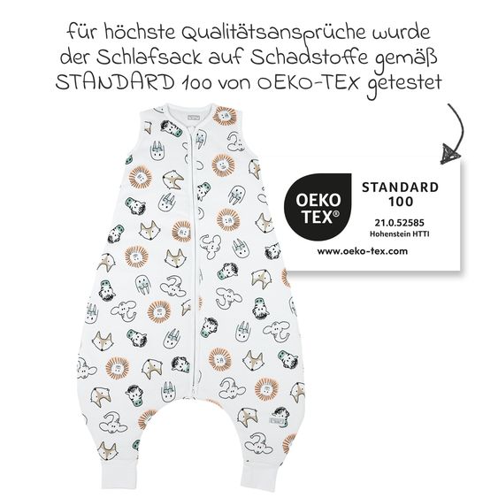 Meyco Sleeping bag with legs / sleeping overall Jumper - Animal - size 92 cm