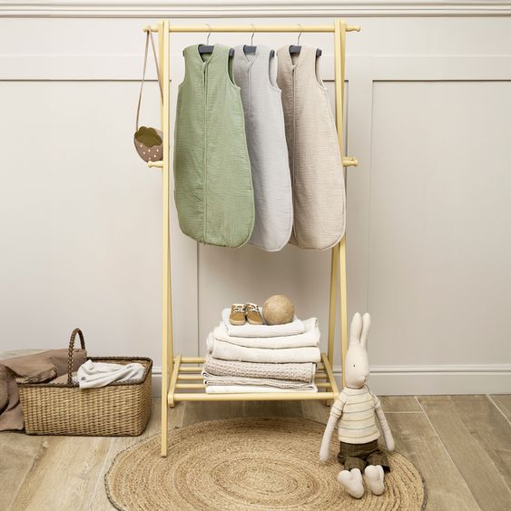 Meyco Schlafsack Musselin wattiert - Olive Green - Gr. 90 cm