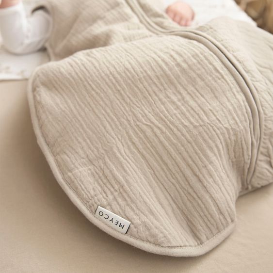 Meyco Sacco a pelo imbottito in mussola - Sabbia - misura 90 cm