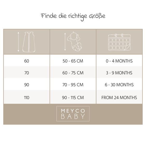 Meyco Sacco a pelo imbottito in mussola - Sabbia - misura 90 cm