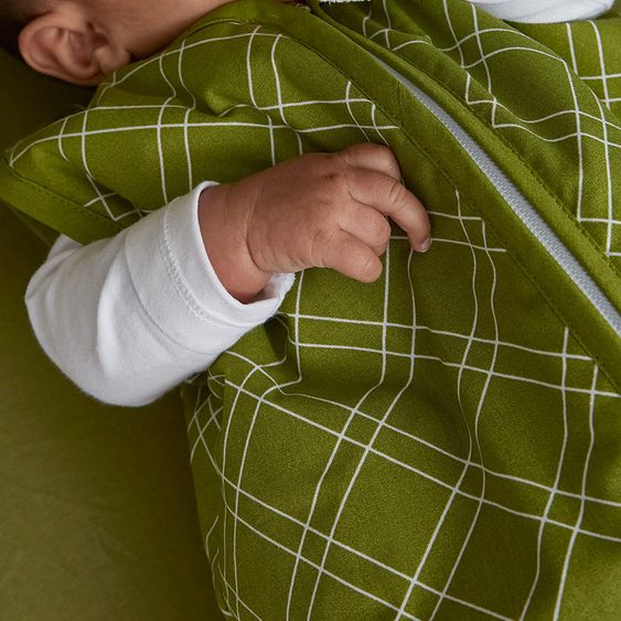 Meyco Schlafsack wattiert - Double Diamond Avocado - Gr. 70 cm