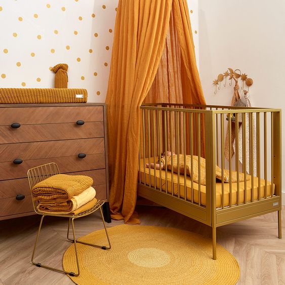 Meyco Schlafsack wattiert - Double Diamond Honey Gold - Gr. 70 cm