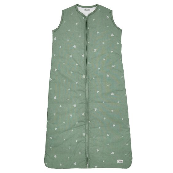 Meyco Schlafsack wattiert - Sweet Triangle Forest Green - Gr. 70 cm