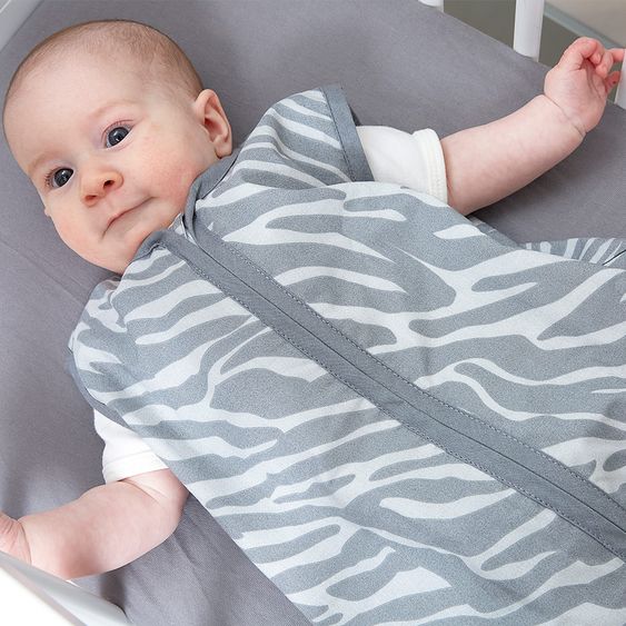 Meyco Sommer-Schlafsack - Zebra Grau - Gr. 70 cm