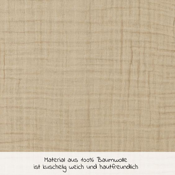 Meyco Sommerschlafsack Musselin - Sand - Gr. 60