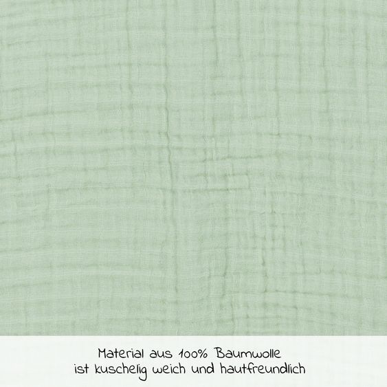 Meyco Sommerschlafsack Musselin - Soft Green - Gr. 60