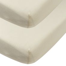 Set 2 copripiumini elasticizzati Per lettino bambini 70 x 140 cm - Sabbia