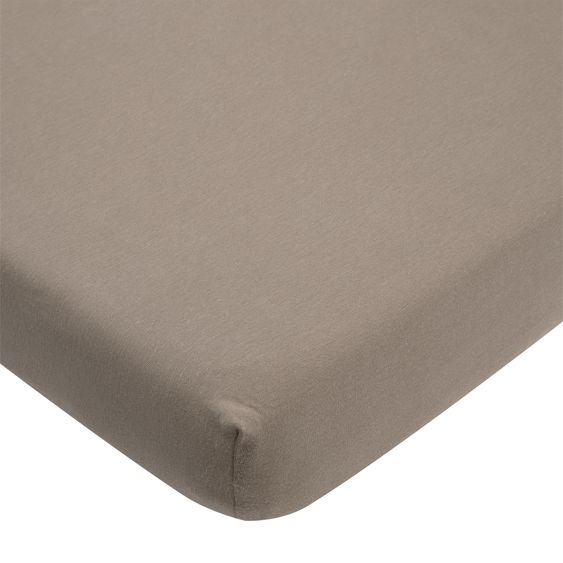 Meyco Lenzuolo a pieghe per lettino bambini 70 x 140 cm - Taupe Scuro