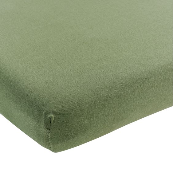 Meyco Lenzuolo a pieghe per lettino 70 x 140 cm - Verde oliva