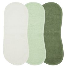 Spucktuch Frottee 3er Pack 52 x 20 cm - Offwhite, Soft Green & Forest Green