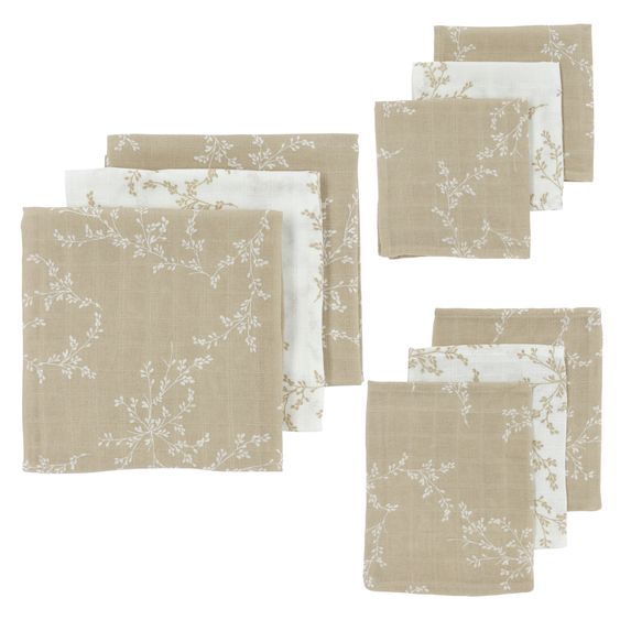 Meyco Starter set 9-piece muslin - Branches - Sand