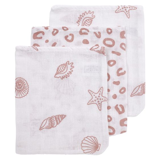 Meyco Waschhandschuh - 3er Pack 20 x 17 cm - Shells Lilac