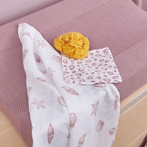 Meyco Waschhandschuh - 3er Pack 20 x 17 cm - Shells Lilac