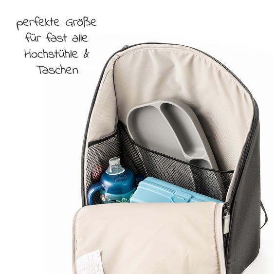 MiaMia 5-pc. Weaning Set - Silicone Plate + Cutlery (2 Spoons & 2 Forks) - Grey