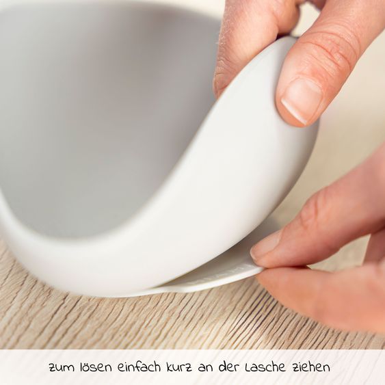 MiaMia 7-pc Weaning Set - 2 Silicone Bowls + 1 Silicone Plate + Cutlery (2 Spoons & 2 Forks) - Petrol / Grey