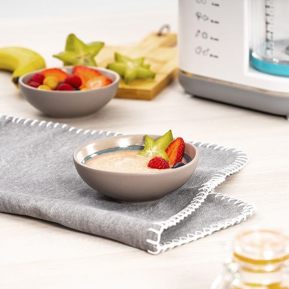 MiaMia Babynahrungszubereiter 5-in-1 (Dampfgaren, Mixen, Erwärmen, Warmhalten, Sterilisieren)