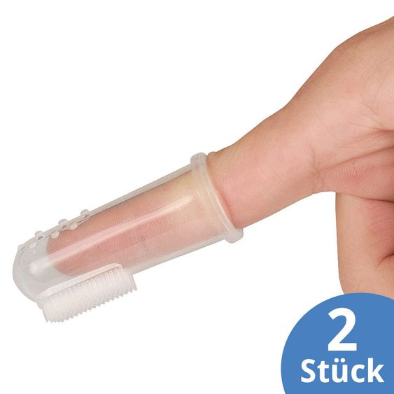 MiaMia Finger-Zahnbürste 2er Pack