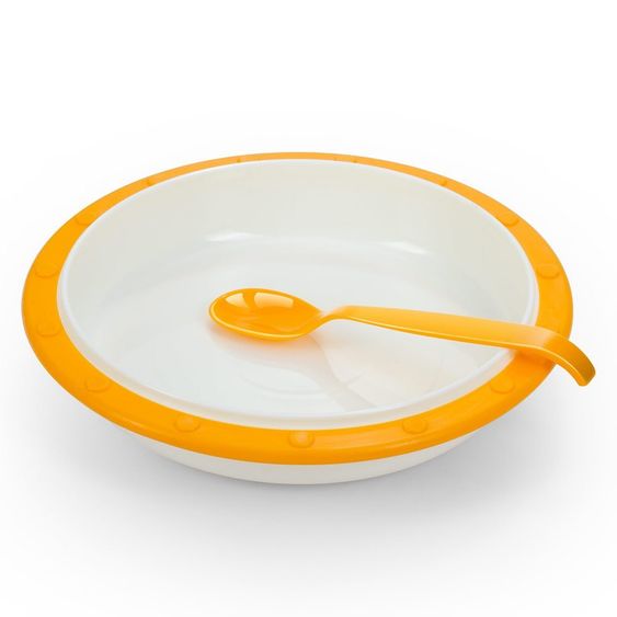 MiaMia Fütterlöffel 5er Pack - Weiß Orange